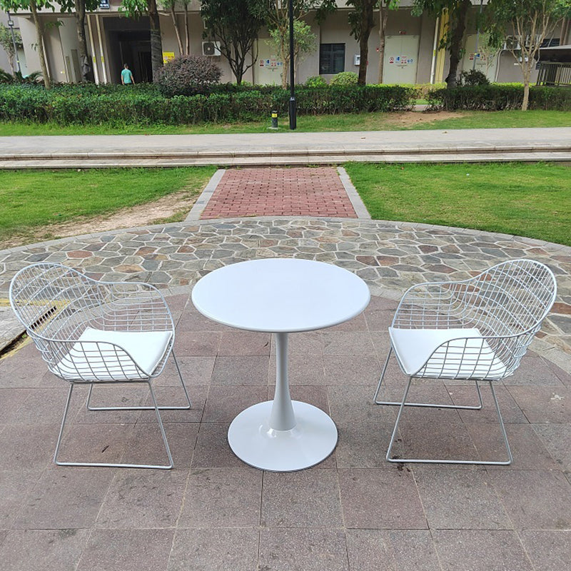 1/2/3/4/5 Pieces Bistro Table Set Modern Metal Patio Dining Table Set