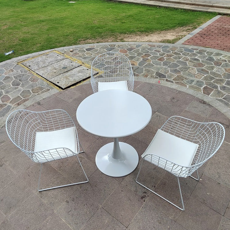 1/2/3/4/5 Pieces Bistro Table Set Modern Metal Patio Dining Table Set