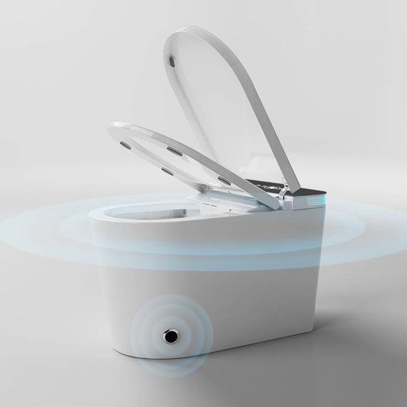 Modern Porcelain Floor Mounted Flush Toilet One Piece Toilet Siphon Jet Toilet