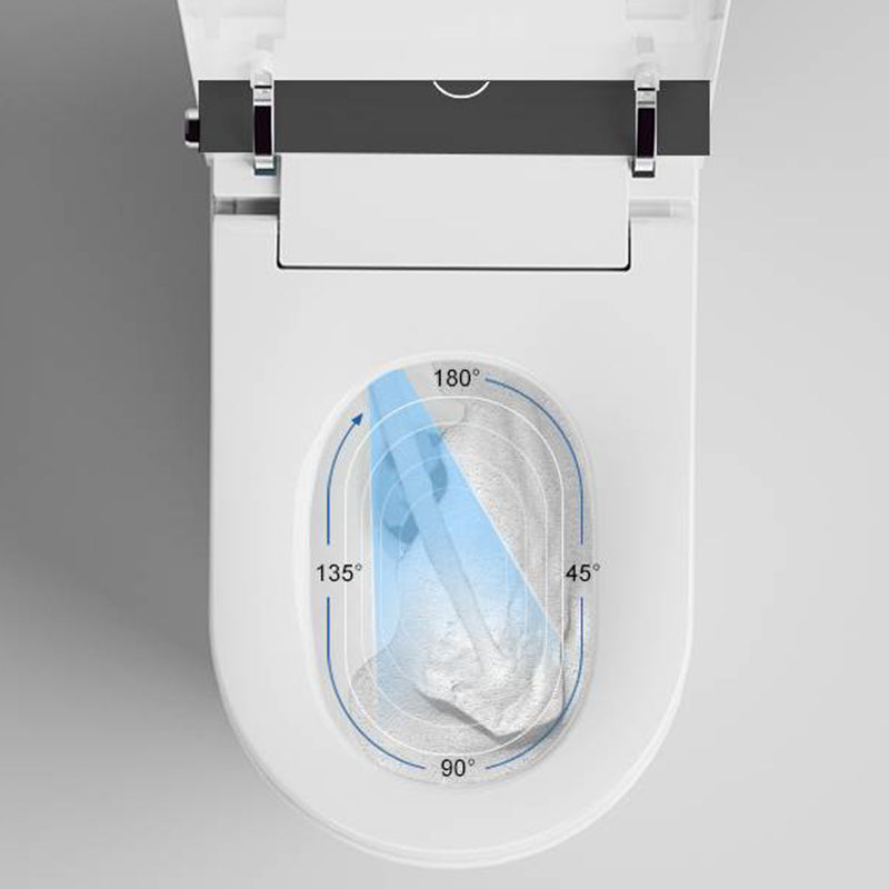 Modern Porcelain Floor Mounted Flush Toilet One Piece Toilet Siphon Jet Toilet