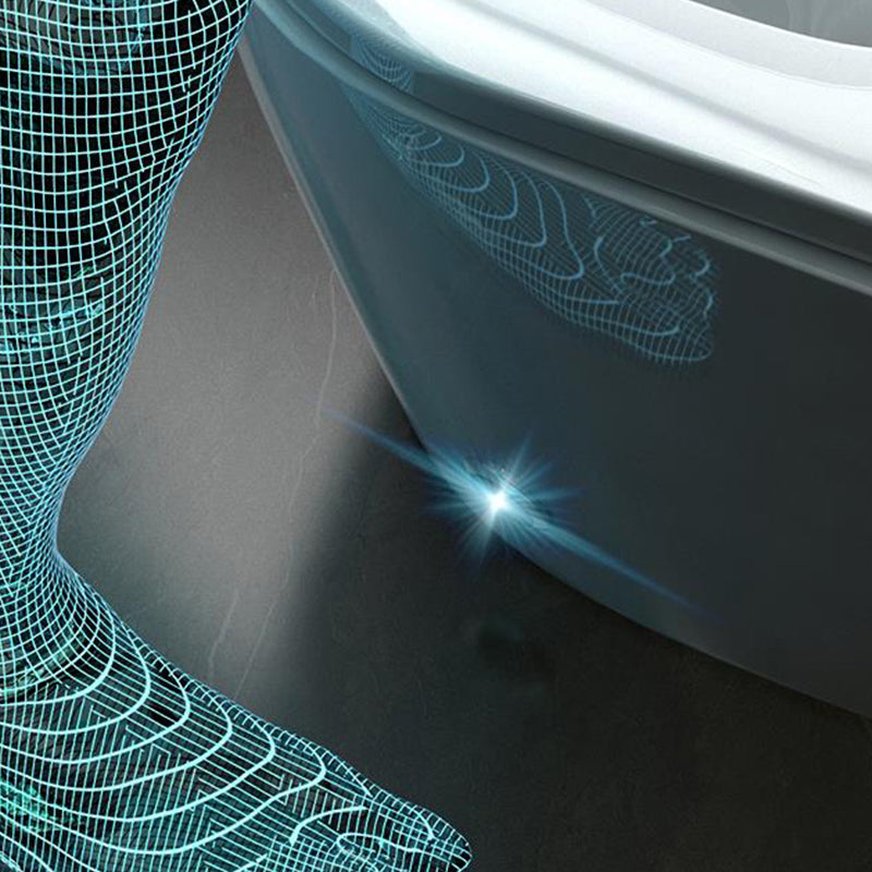 One Piece Toilet Modern Toilet Porcelain Floor Mounted Siphon Jet Flush Toilet