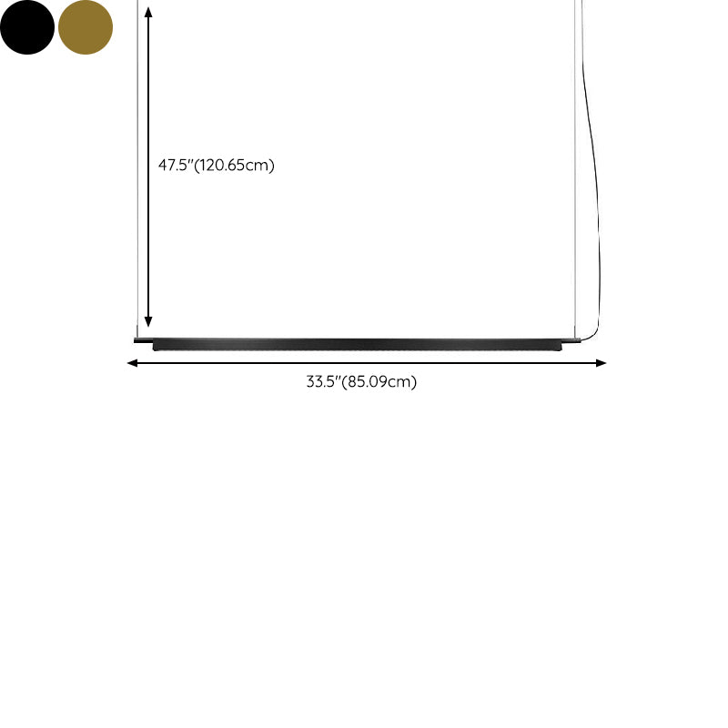 Modern Golden/Black Ceiling Light LED Kitchen Island Lighting for Home