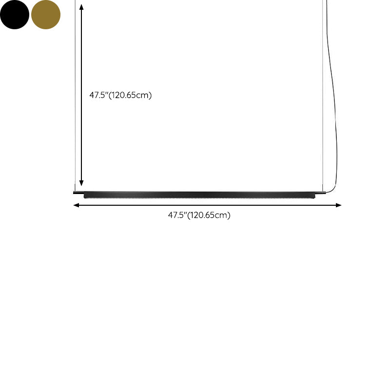 Modern Golden/Black Ceiling Light LED Kitchen Island Lighting for Home