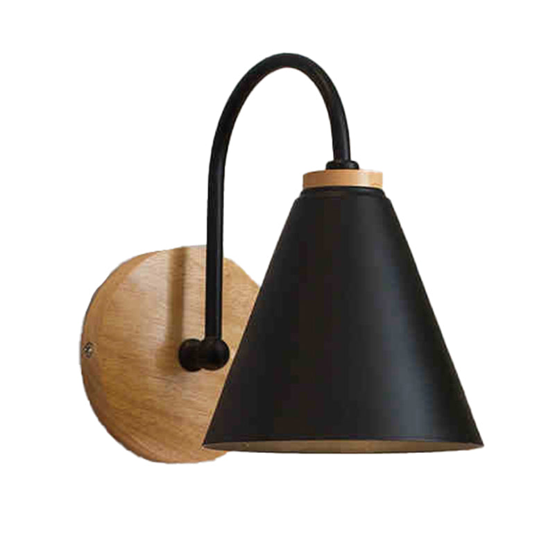 Metal Cone Shape Wall Sconce Modern Style 1 Light Wall Light Sconce