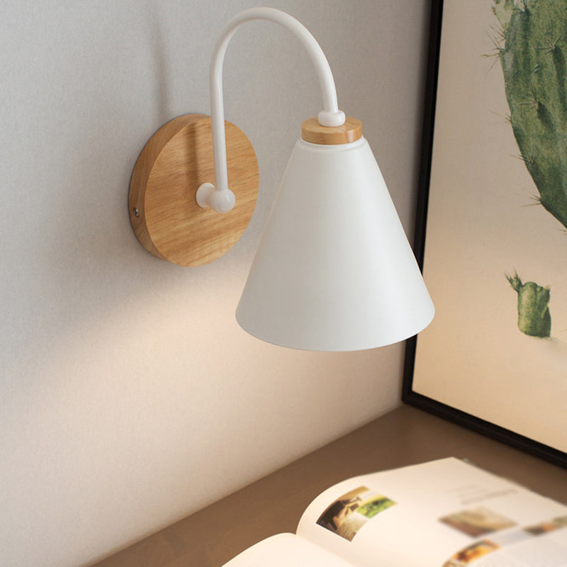 Metal Cone Shape Wall Sconce Modern Style 1 Light Wall Light Sconce