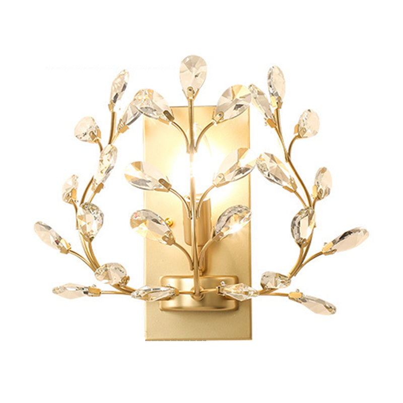 Crystal Unique Shape Wall Sconce Modern Style 1 Light Wall Light Sconce