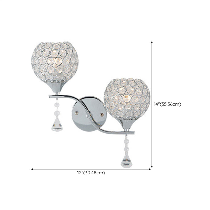 Modern Simple Iron Vanity Light Ball Shape Vanity Lamp for Shower Room