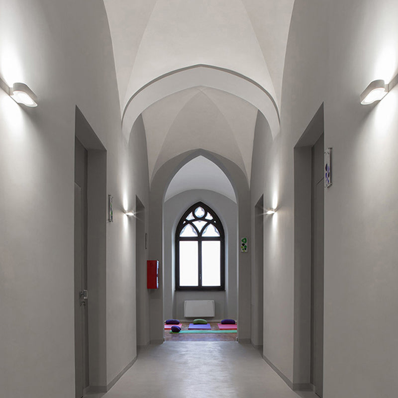 Modern Simple Aluminum Vanity Light Ellipse Shape Vanity Lamp for Shower Room