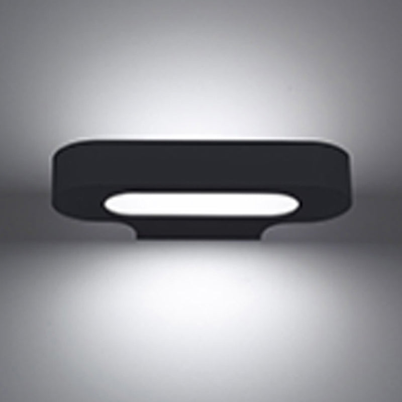 Modern Simple Aluminum Vanity Light Ellipse Shape Vanity Lamp for Shower Room