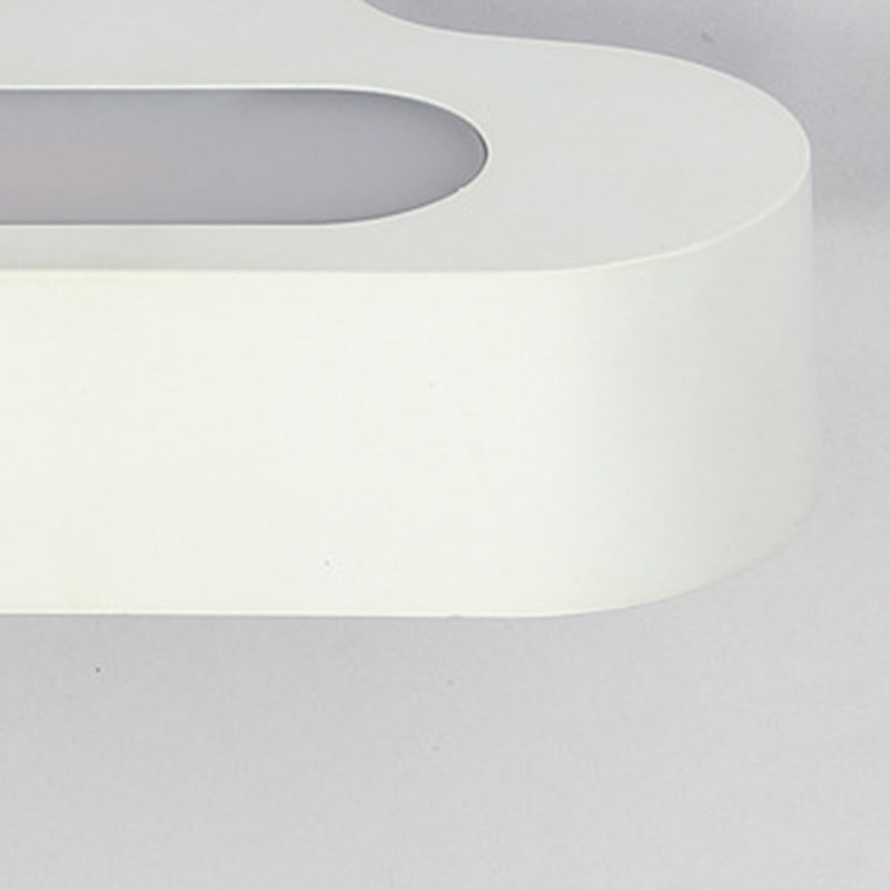 Modern Simple Aluminum Vanity Light Ellipse Shape Vanity Lamp for Shower Room