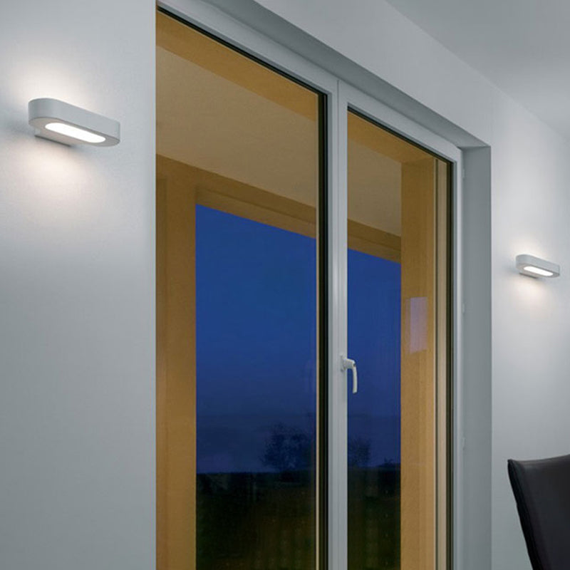 Modern Simple Aluminum Vanity Light Ellipse Shape Vanity Lamp for Shower Room