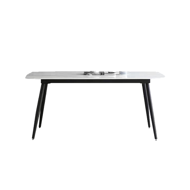 4 Legs Contemporary Dining Room Table Rectangle Dining Side Table