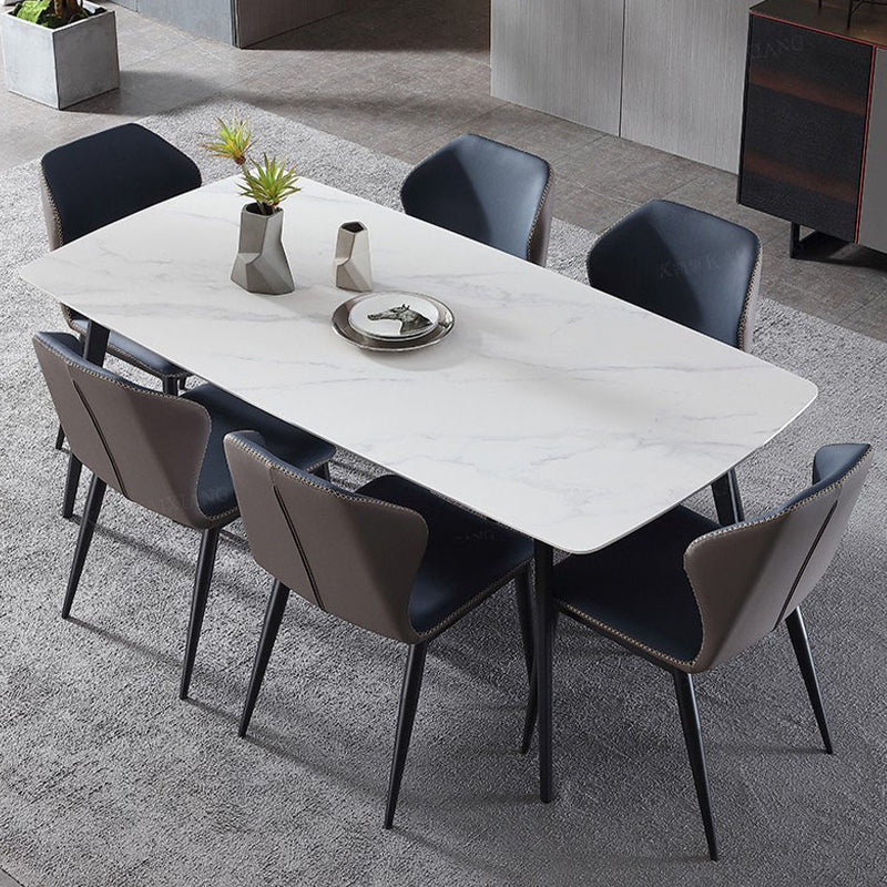 4 Legs Contemporary Dining Room Table Rectangle Dining Side Table