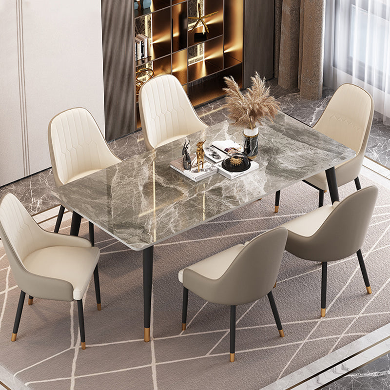 Rectangle 4 Legs Dining Room Table Contemporary Dinette Table
