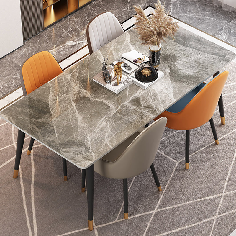 Rectangle 4 Legs Dining Room Table Contemporary Dinette Table