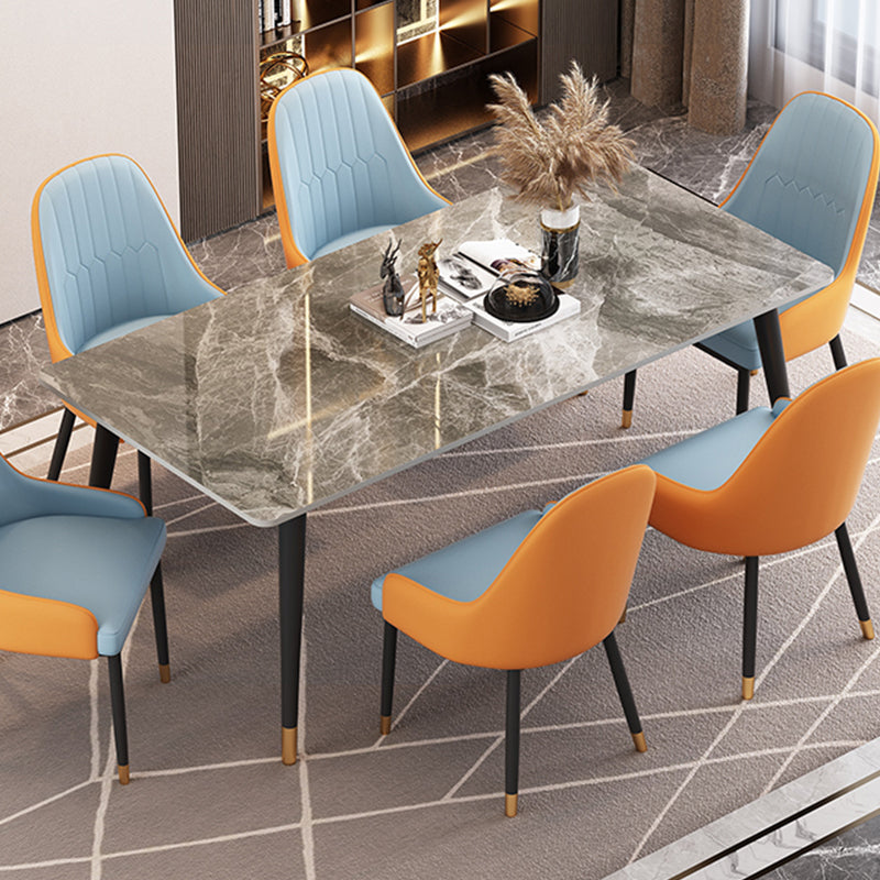 Rectangle 4 Legs Dining Room Table Contemporary Dinette Table