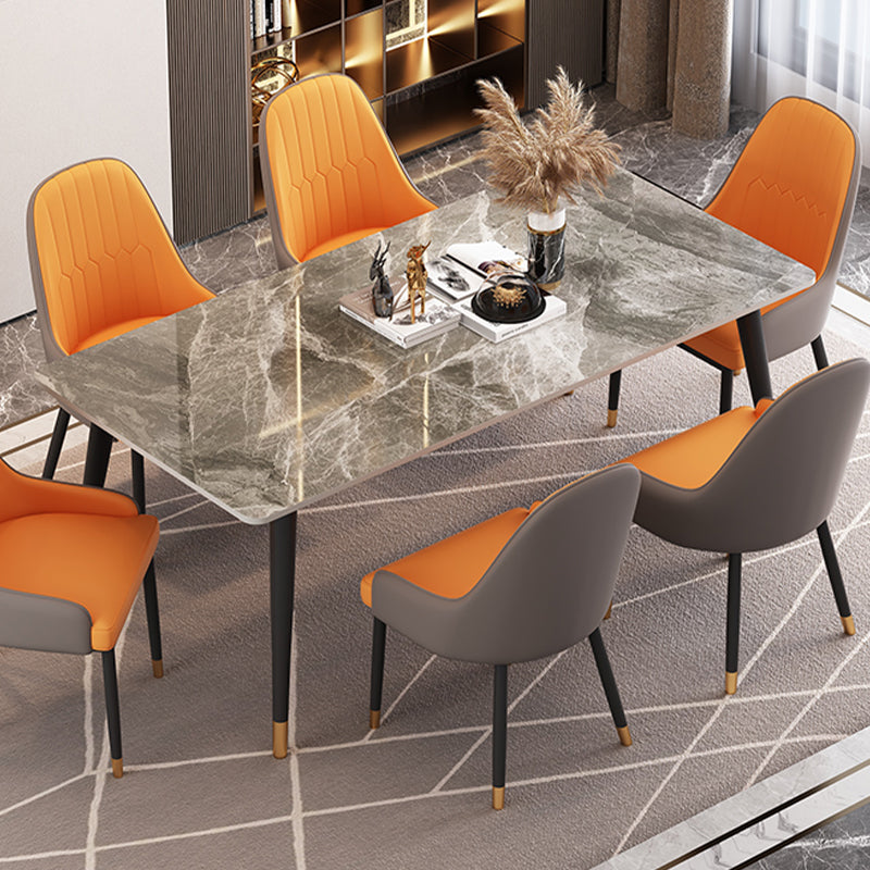 Rectangle 4 Legs Dining Room Table Contemporary Dinette Table