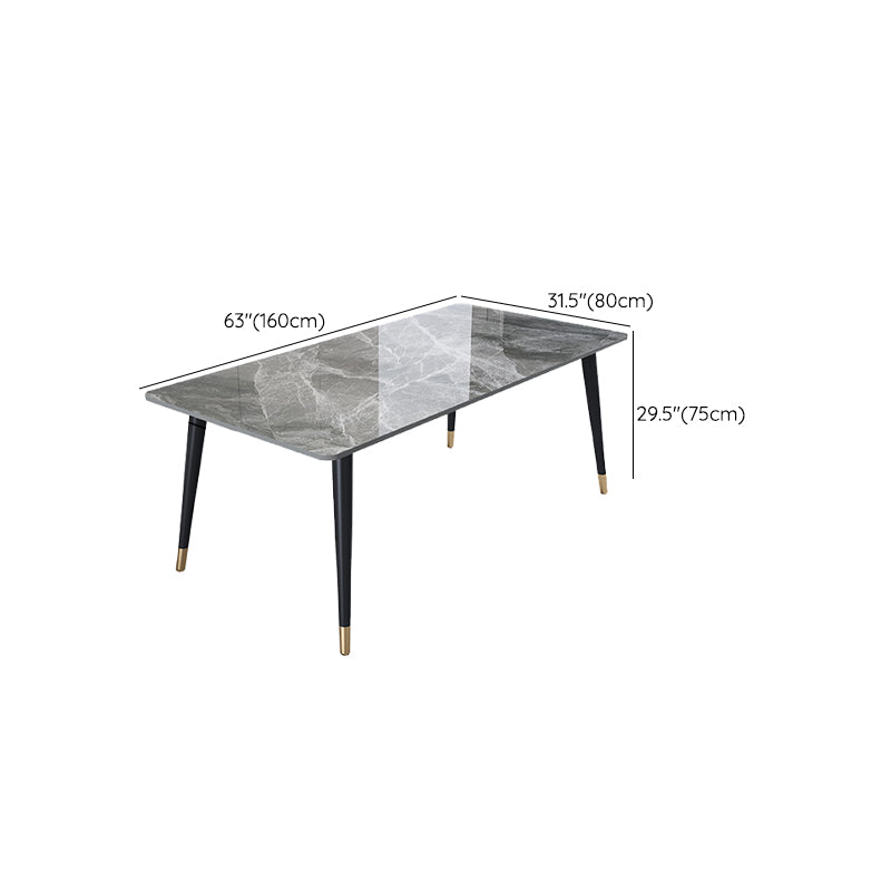 Rectangle 4 Legs Dining Room Table Contemporary Dinette Table