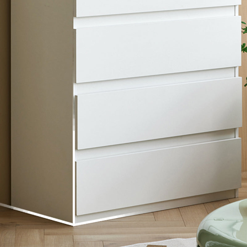 Contemporary Engineered Wood Vertical Storage Chest Bedroom Chest with Drawers