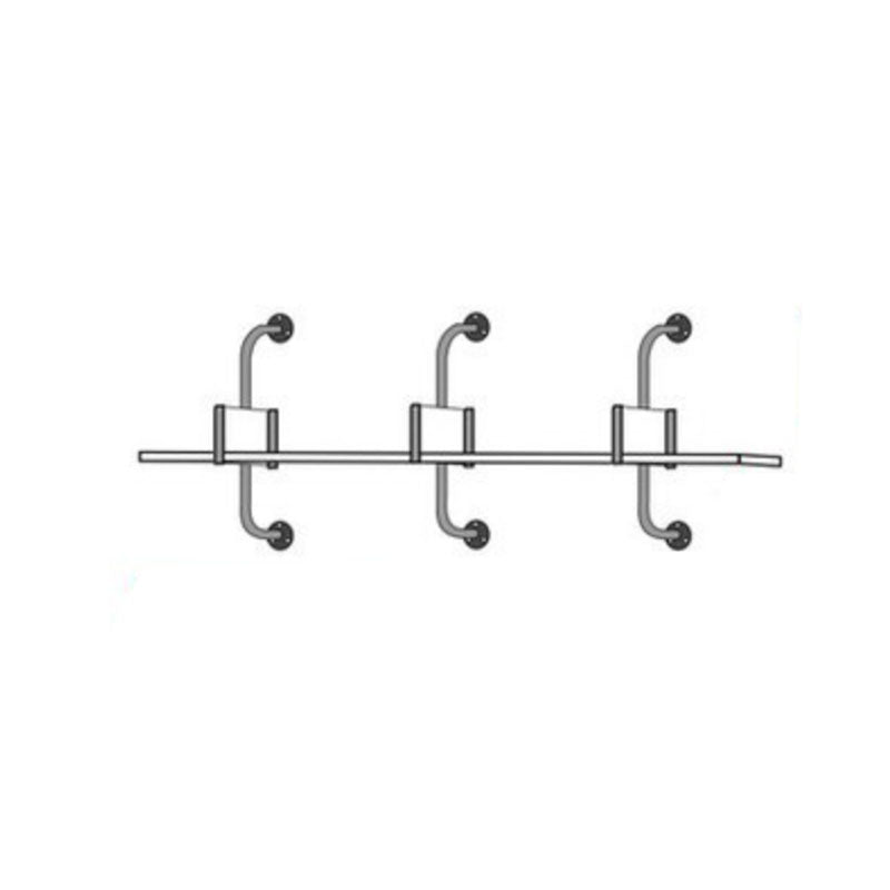 Glam Engineered Wood Bookshelf Floating White Closed Back Bookcase