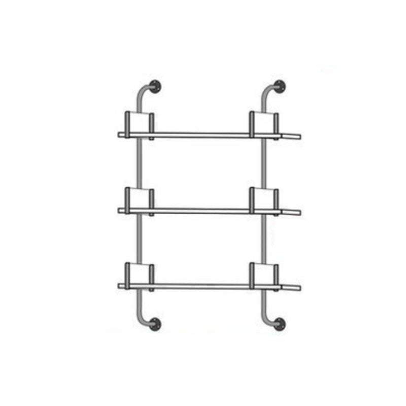 Glam Engineered Wood Bookshelf Floating White Closed Back Bookcase