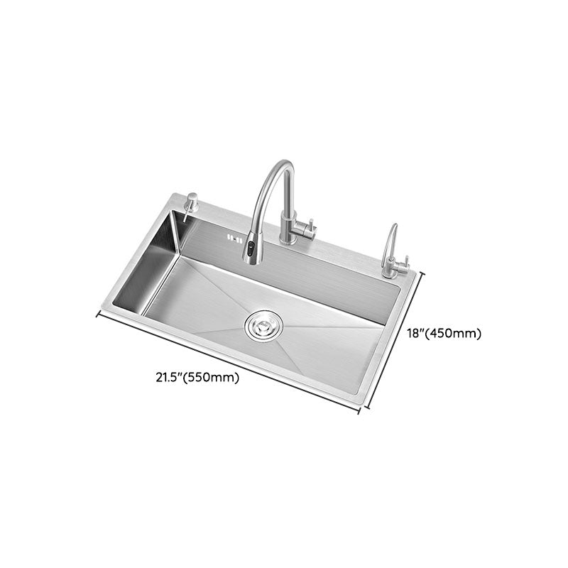 Modern Kitchen Sink Rectangular Water Purification Kitchen Sink