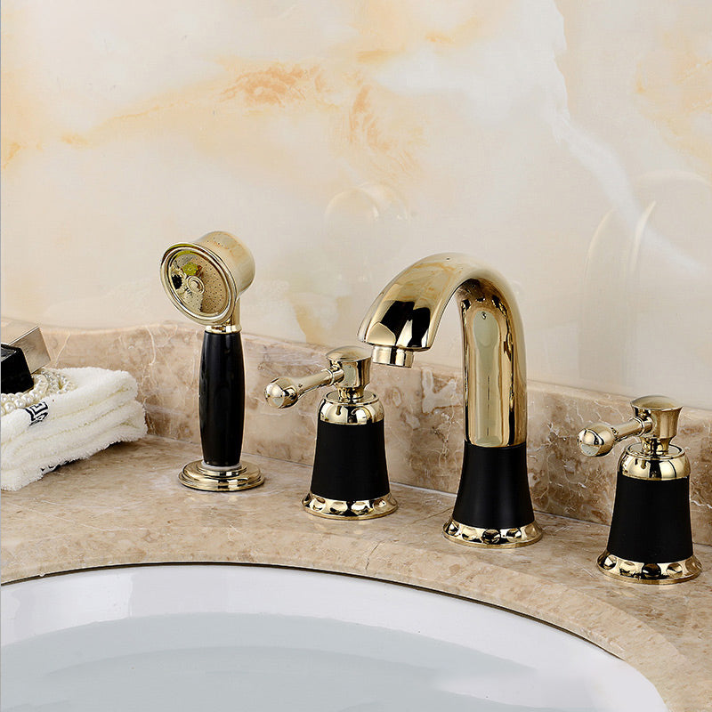 Contemporary Tub Faucet Deck Mounted Trim Bath Faucet Trim for Bathroom