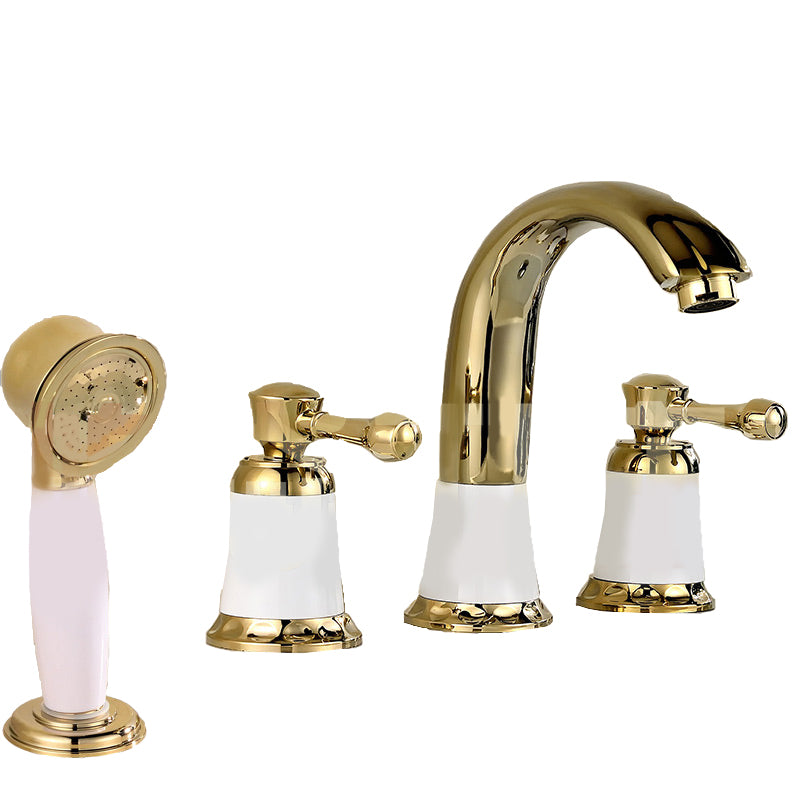 Contemporary Tub Faucet Deck Mounted Trim Bath Faucet Trim for Bathroom