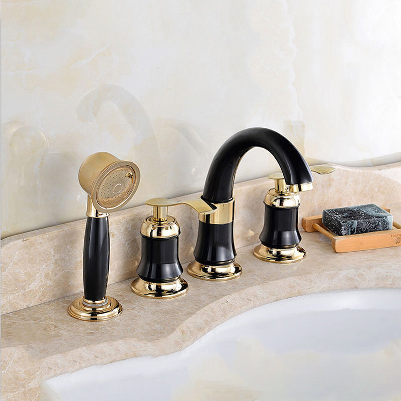 Contemporary Tub Faucet Deck Mounted Trim Bath Faucet Trim for Bathroom