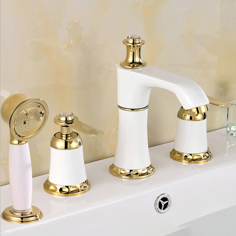 Contemporary Tub Faucet Deck Mounted Trim Bath Faucet Trim for Bathroom