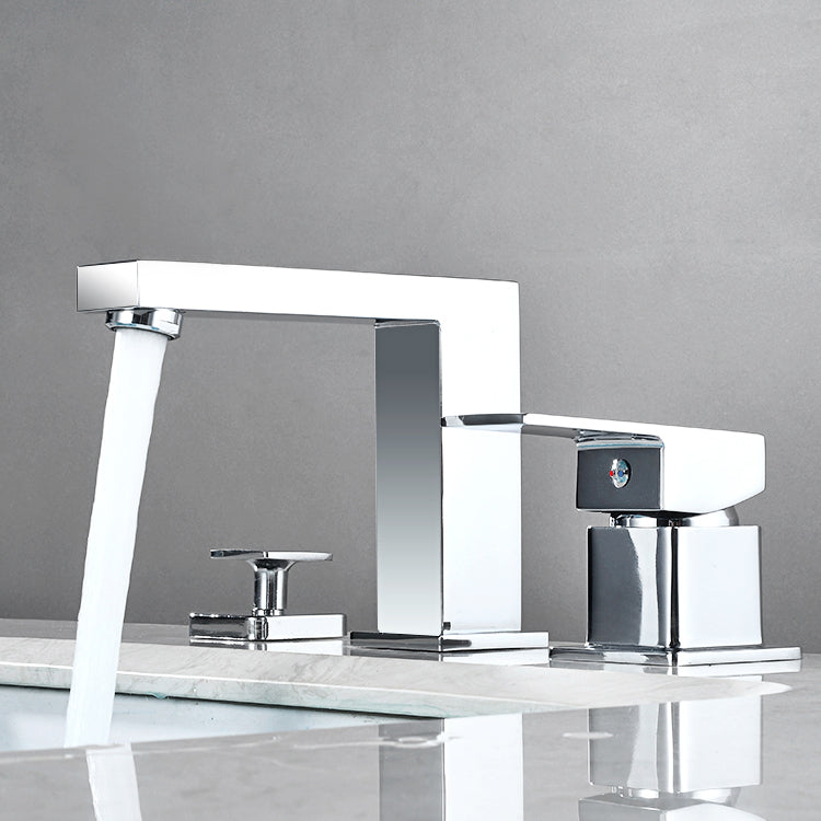 Contemporary Bath Faucet Trim Deck Mounted Low Arc Bathroom Faucet