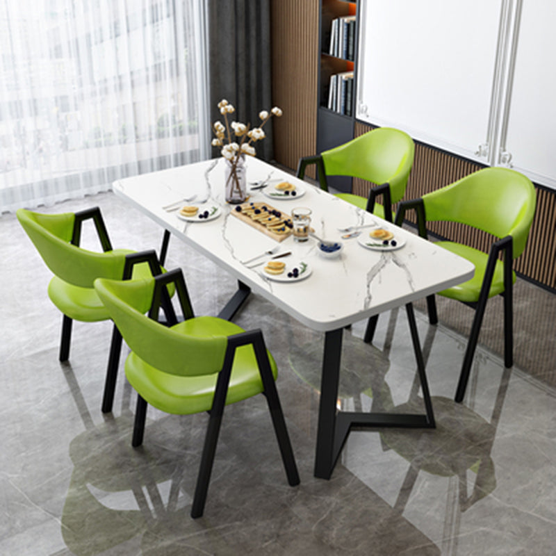 Modern Wood Dining Table Set 5 Pcs Dining Room Furniture Set