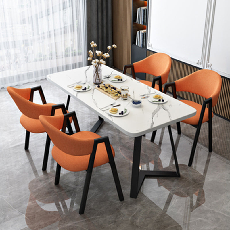 Modern Wood Dining Table Set 5 Pcs Dining Room Furniture Set