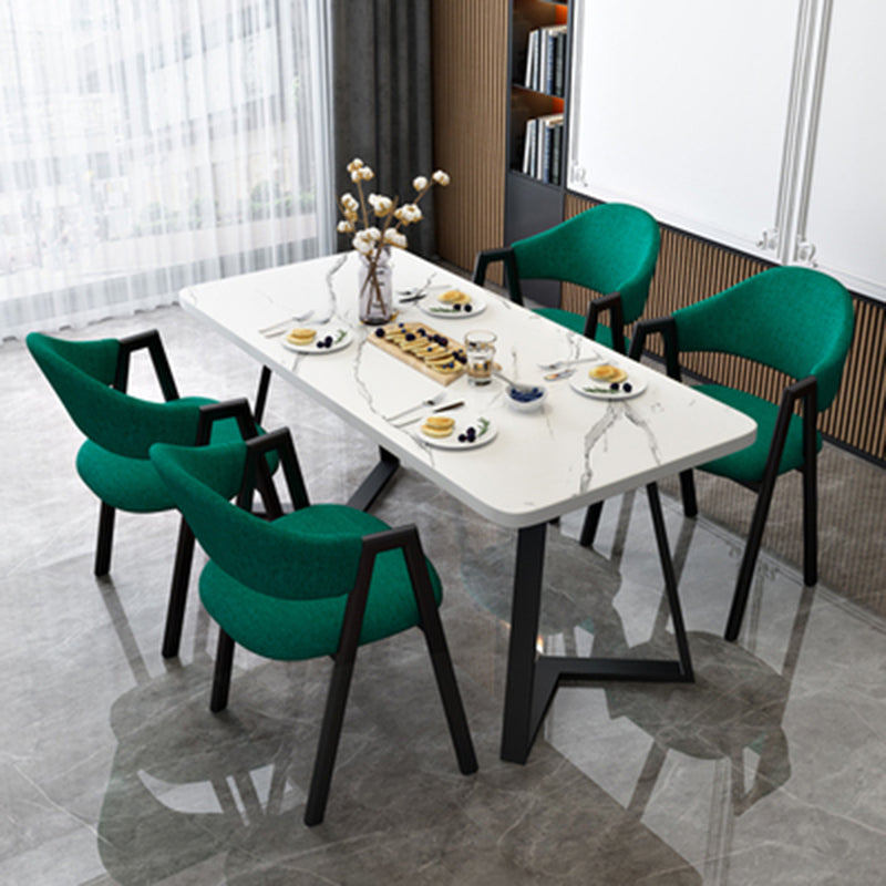 Modern Wood Dining Table Set 5 Pcs Dining Room Furniture Set