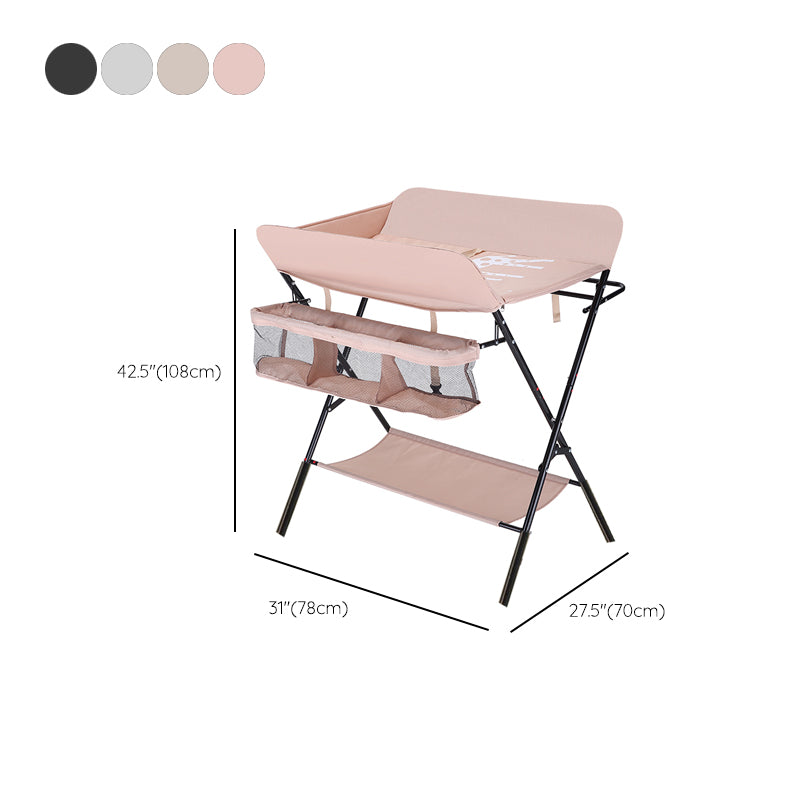 Modern Changing Table Matte Finish Baby Changing Table with Shelf