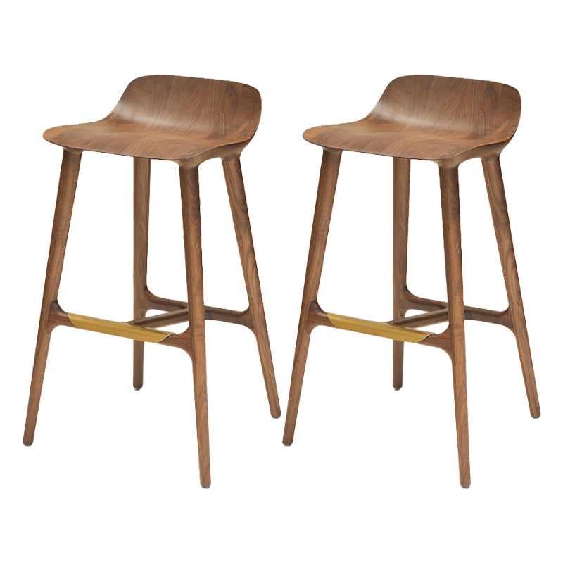 Indoor Solid Wood Bar Stool Living Room Bar Stool with Footrest