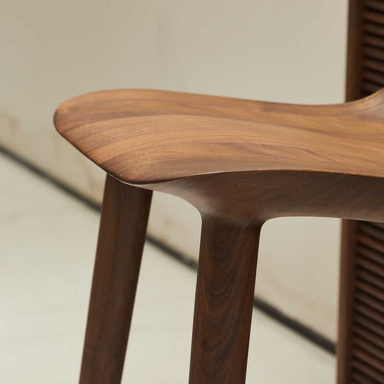 Indoor Solid Wood Bar Stool Living Room Bar Stool with Footrest