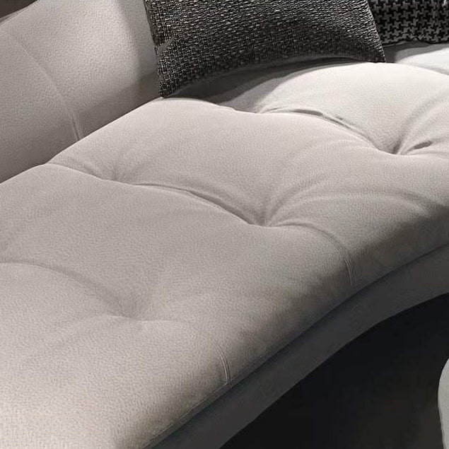 Modern Chaise Lounge Chair Light Grey Right-Arm Facing Chaise