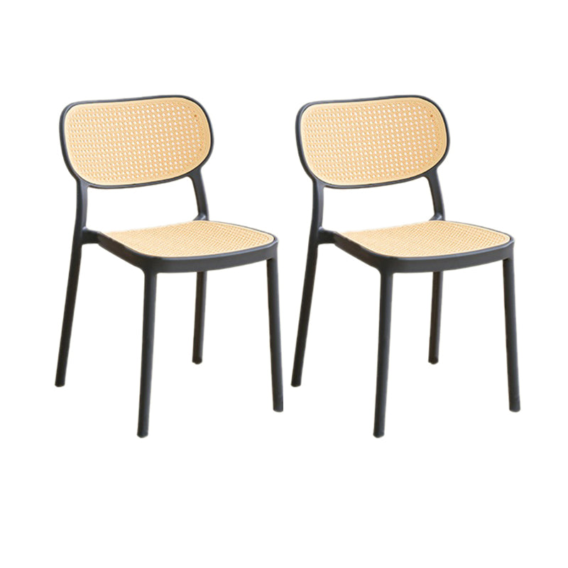 Plastic Outdoor Bistro Chairs Stacking Outdoors Dining Chairs