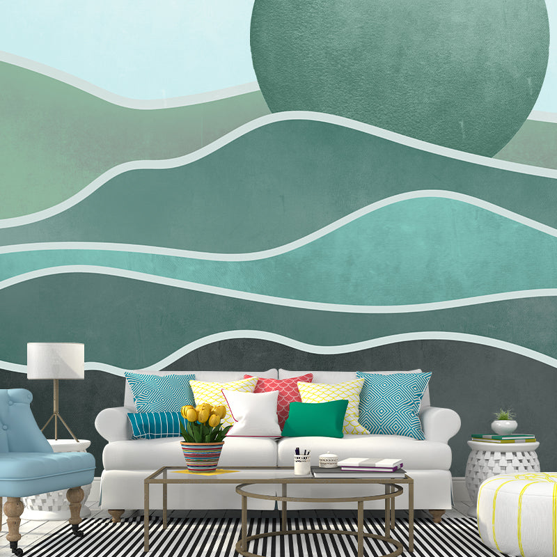 Abstract Illustration Mildew Resistant Mural Wallpaper Indoor Wall Mural