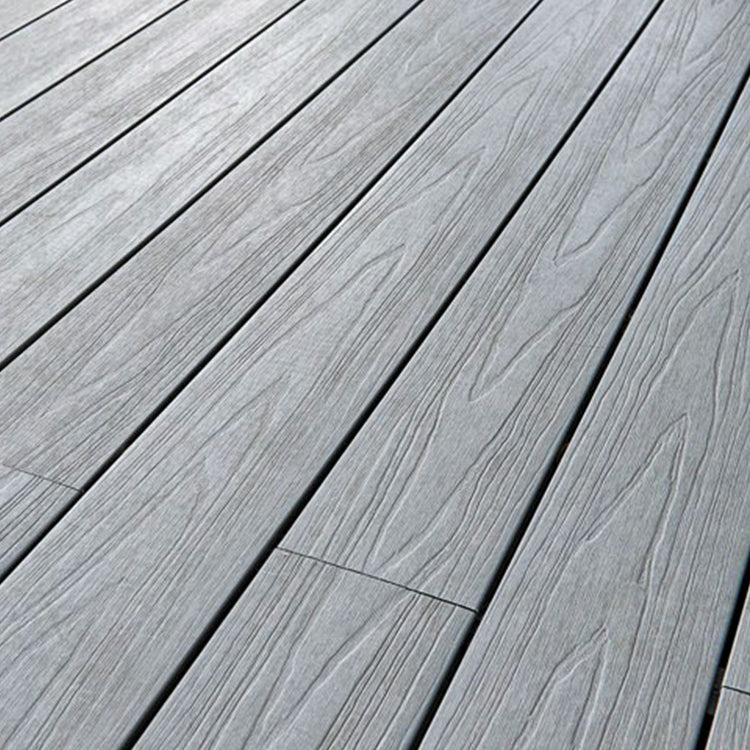 Composite Deck Tile Kit Embossed Nailed Pattern Patio Flooring Tiles