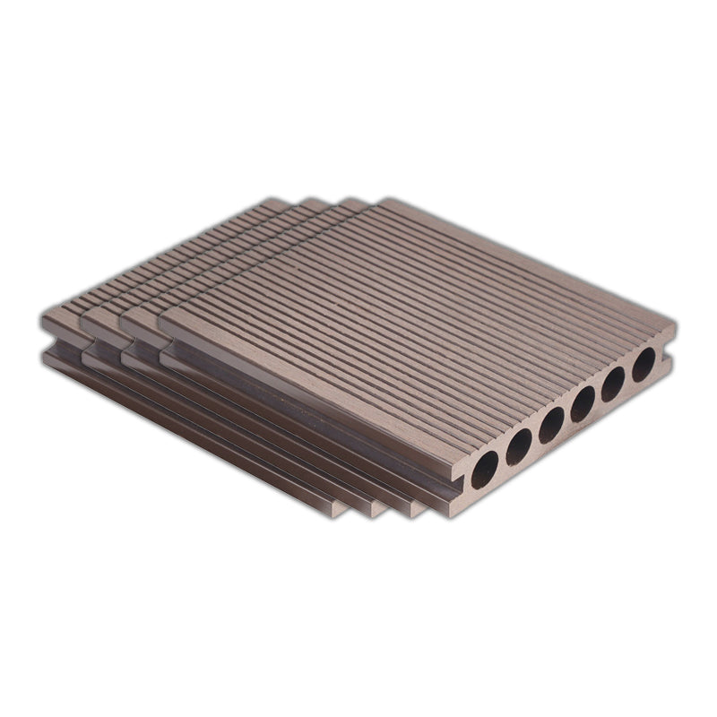 Composite Deck Tile Kit Embossed Nailed Pattern Patio Flooring Tiles