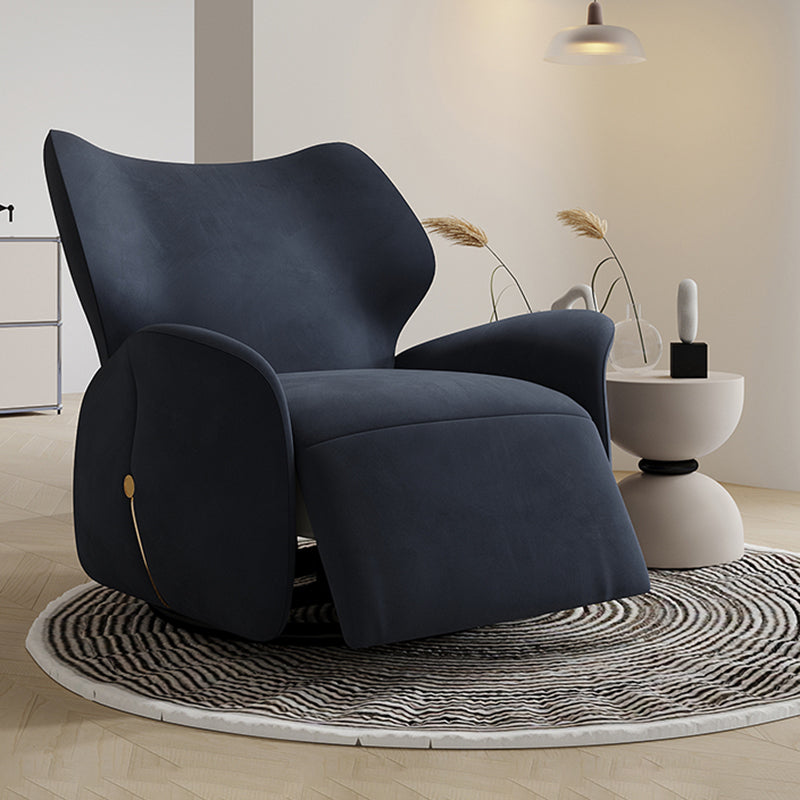 Contemporary Single Power Reclining Chair with Swivel Glider Base