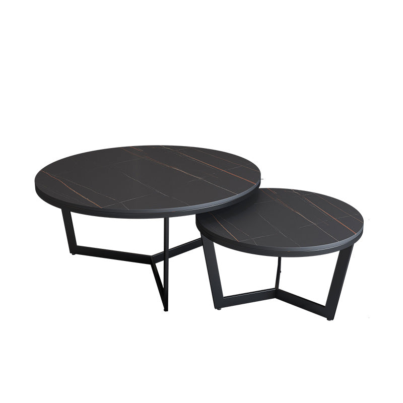 Round Frame Coffee Table Slate Top Coffee Coffee or End Table