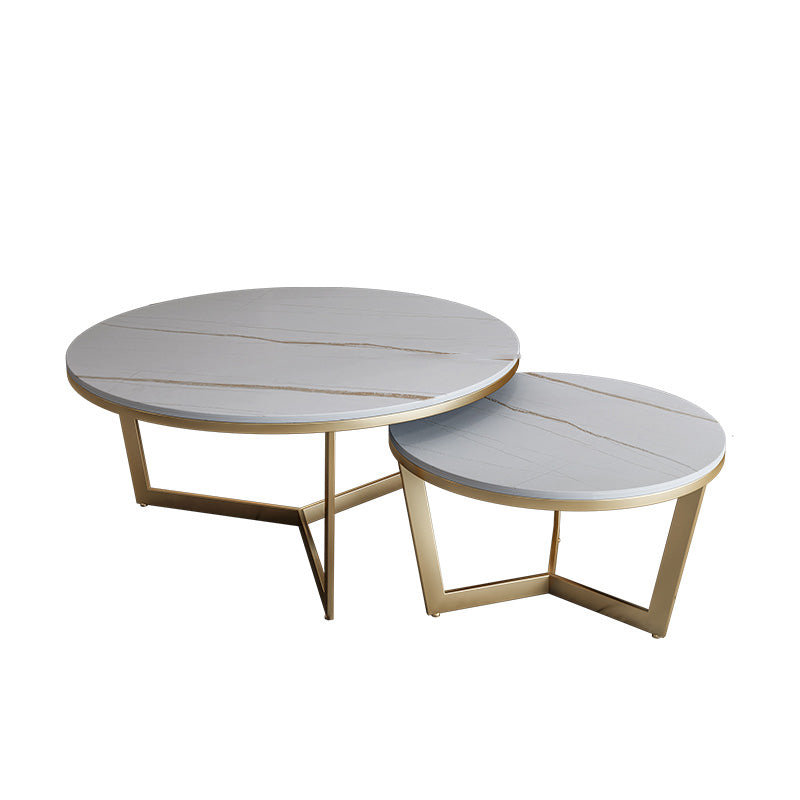 Round Frame Coffee Table Slate Top Coffee Coffee or End Table