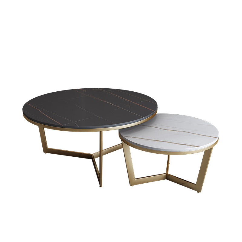 Round Frame Coffee Table Slate Top Coffee Coffee or End Table