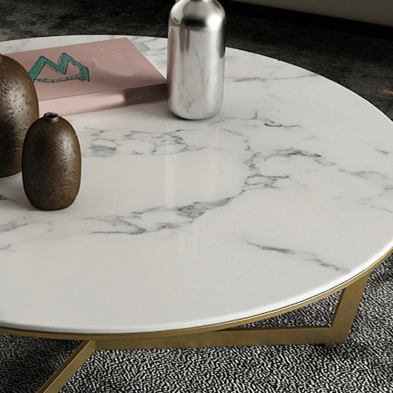 Round Frame Coffee Table Slate Top Coffee Coffee or End Table