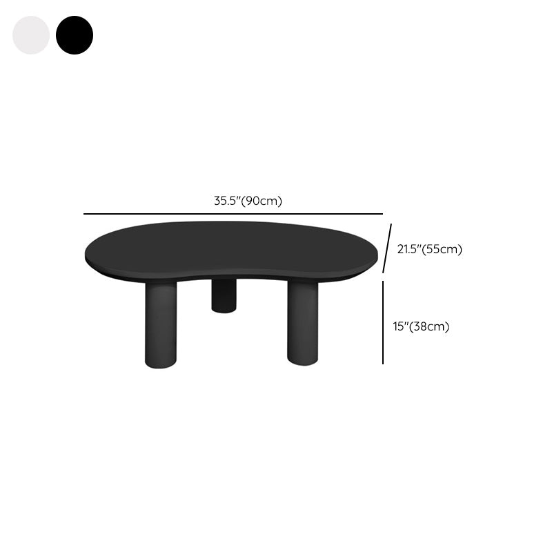 Contemporary Coffee Table 3 Legs Solid Wood Coffee Cocktail Table