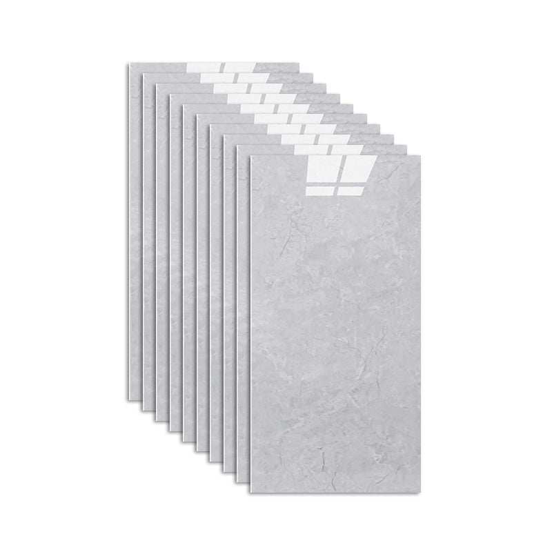 Modern Mildew Resistant Tile PVC Singular Peel & Stick Tile for Backsplash Wall