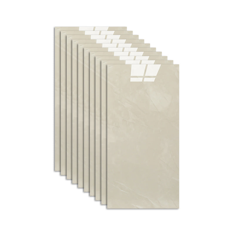 Modern Mildew Resistant Tile PVC Singular Peel & Stick Tile for Backsplash Wall